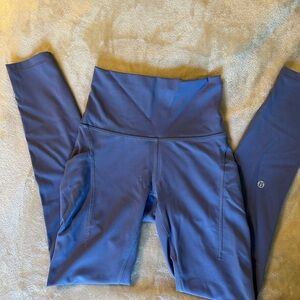 Lululemon, Wunder Train High Rise, 25” leggings with side leg pockets